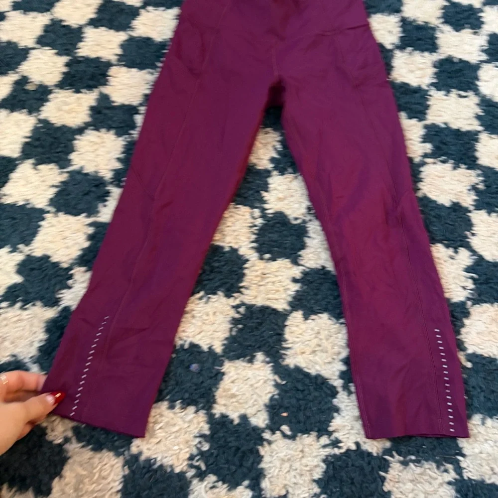 Lululemon Fast and Free Crop II 19" *Nulux Marvel - Picture 4 of 6